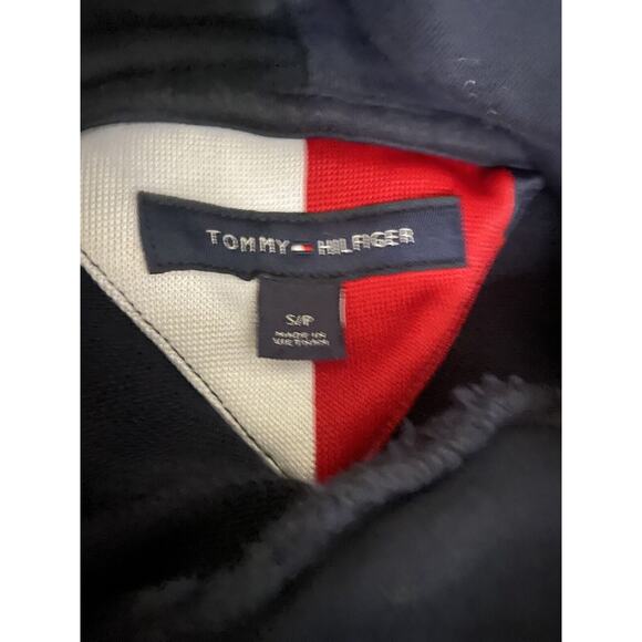 Tommy Hilfiger Mens Pullover Hoodie Long Sleeve Embroidered Black Size Small P - Picture 4 of 4